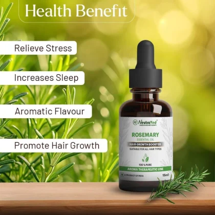 Rosemary Leaves + Oil + Spray Bottle + Neem Comb + Comb Applicator image 3